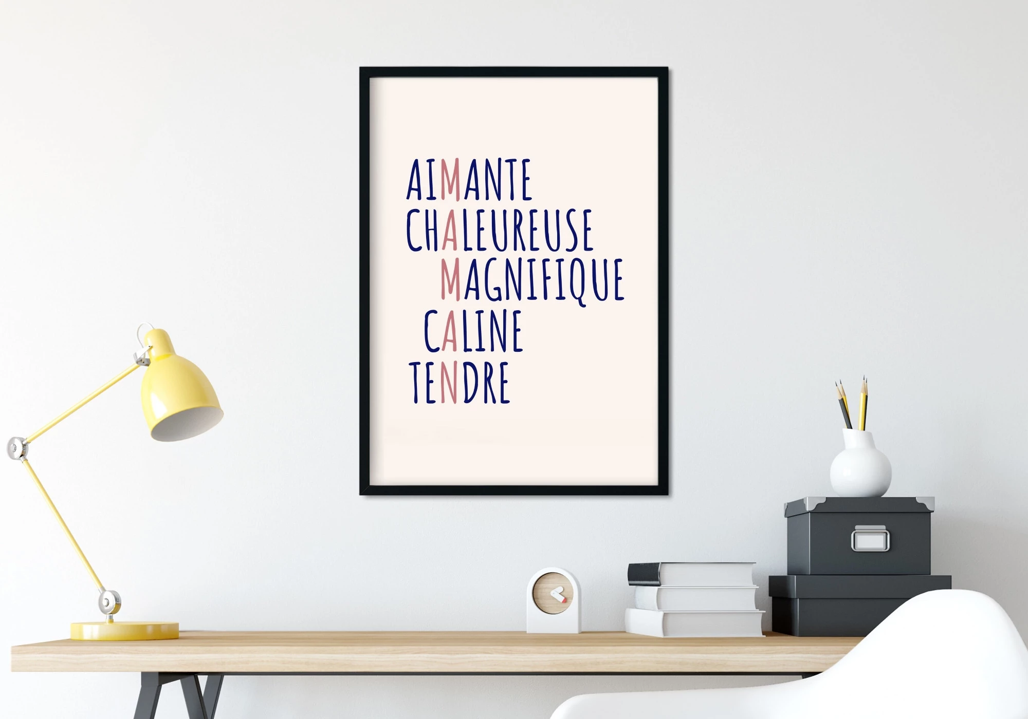 Poster fête des mères acrostiche maman