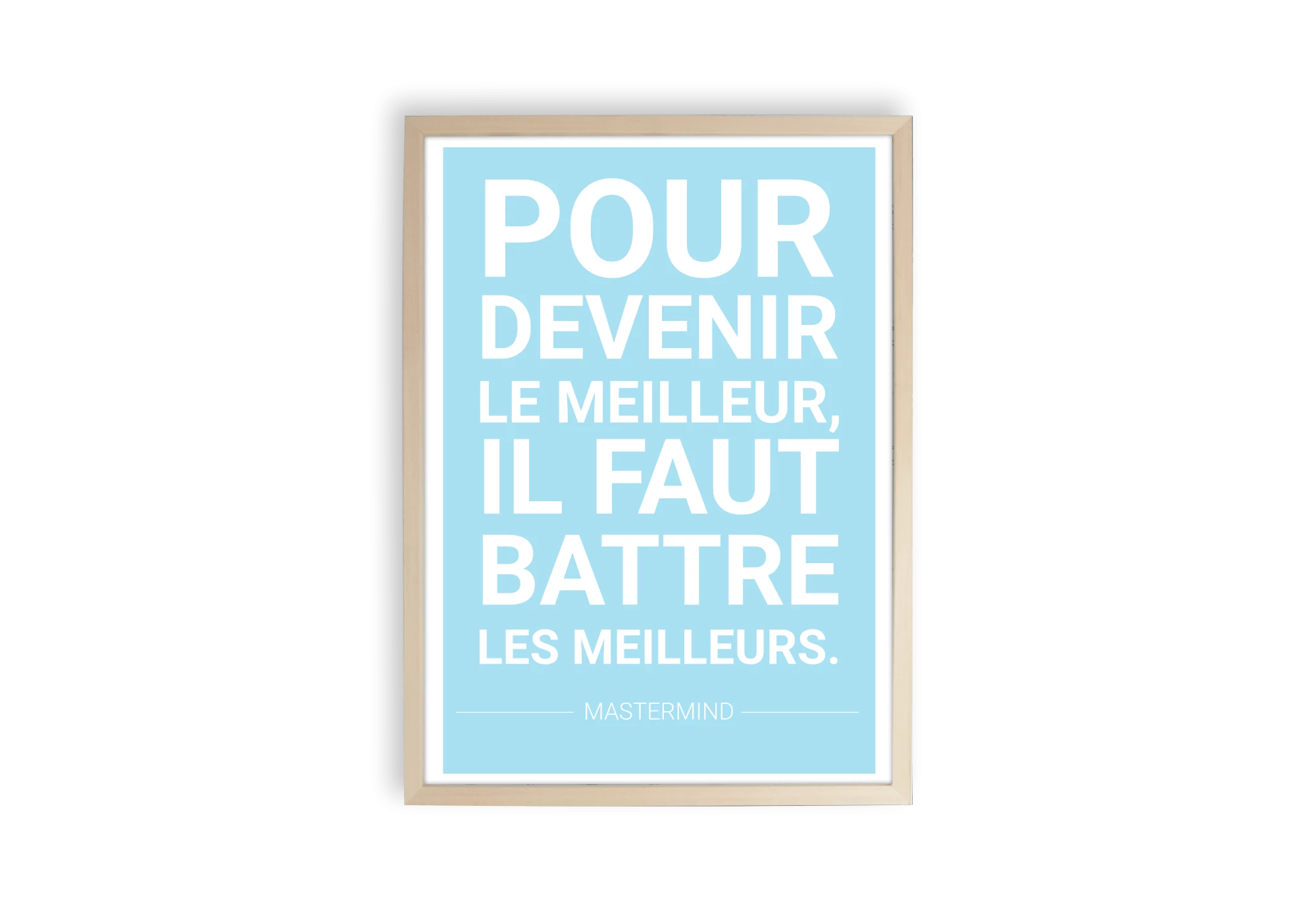 Affiche pour devenir le meilleur, il faut battre les meilleurs