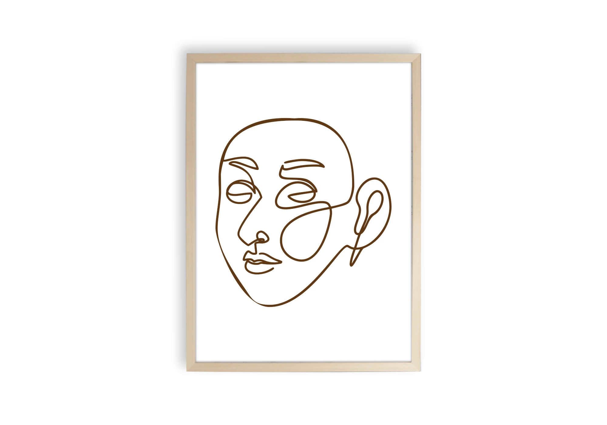 Affiche line art visage femme