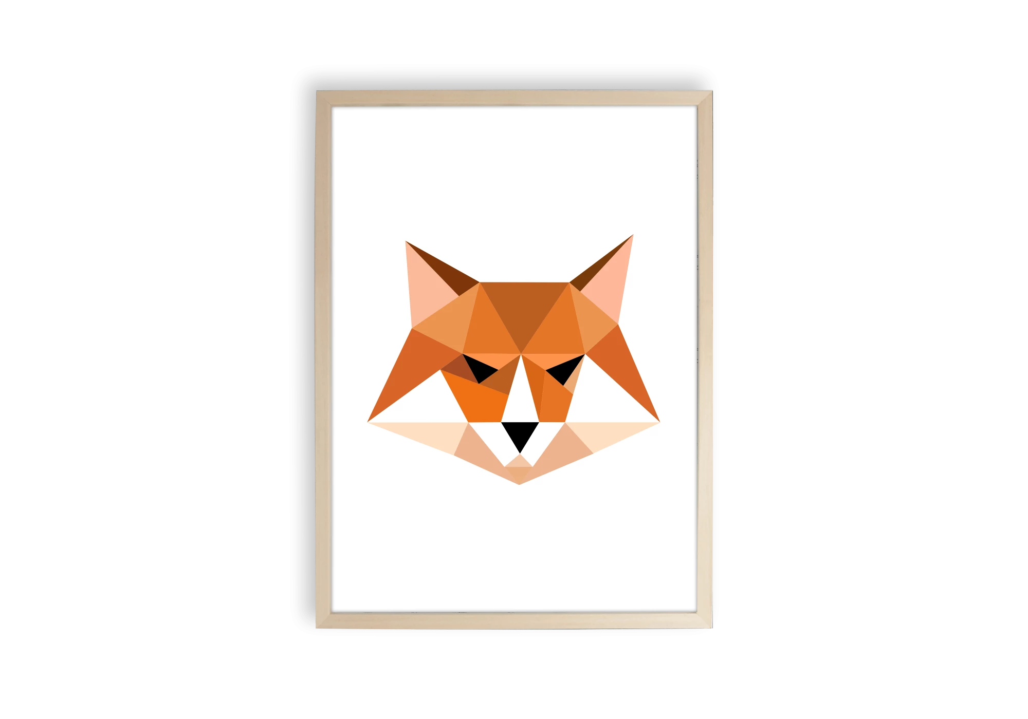 Tableau renard roux en origami