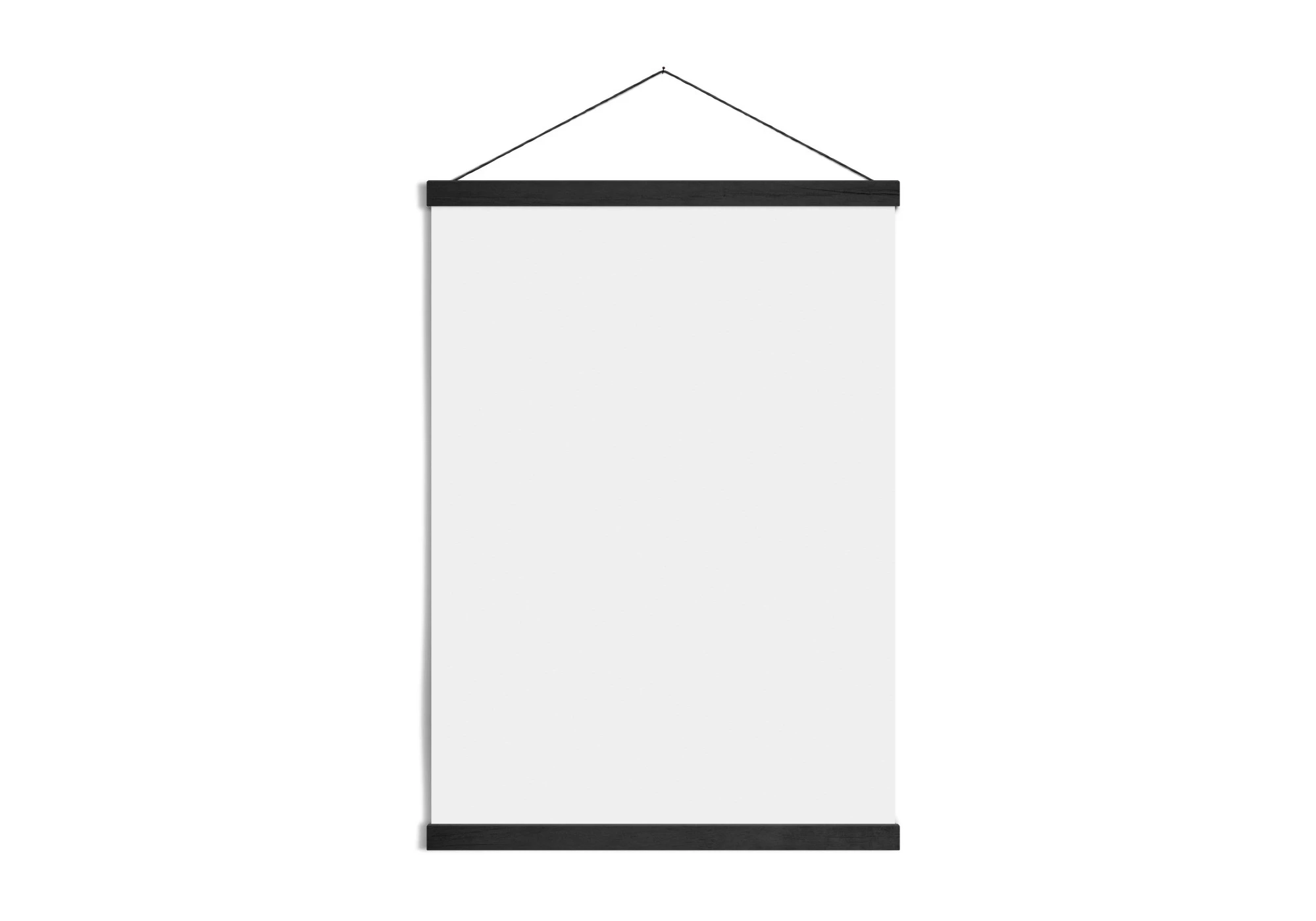 baguettes de suspension noires 22 cm pour affiches A4