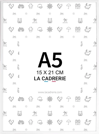 Découvrez notre élégant cadre A5 en aluminium blanc, idéal pour sublimer posters et affiches. Ce cadre photo A5, au design moderne, rehausse votre décoration intérieure, ajoutant une touche sophistiquée à tout espace.