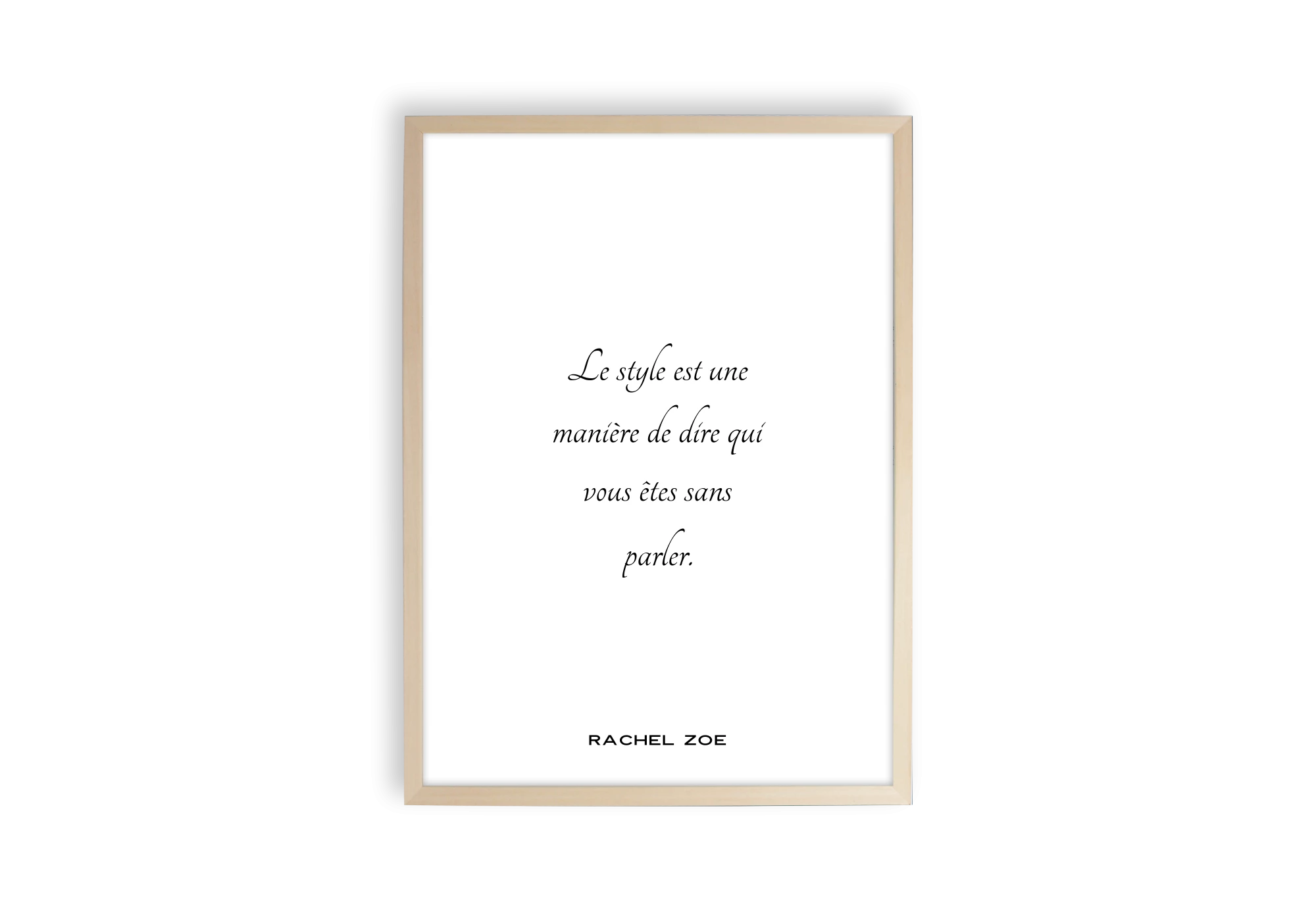 Affiche et poster Le style est une manière de dire qui vous êtes sans parler.