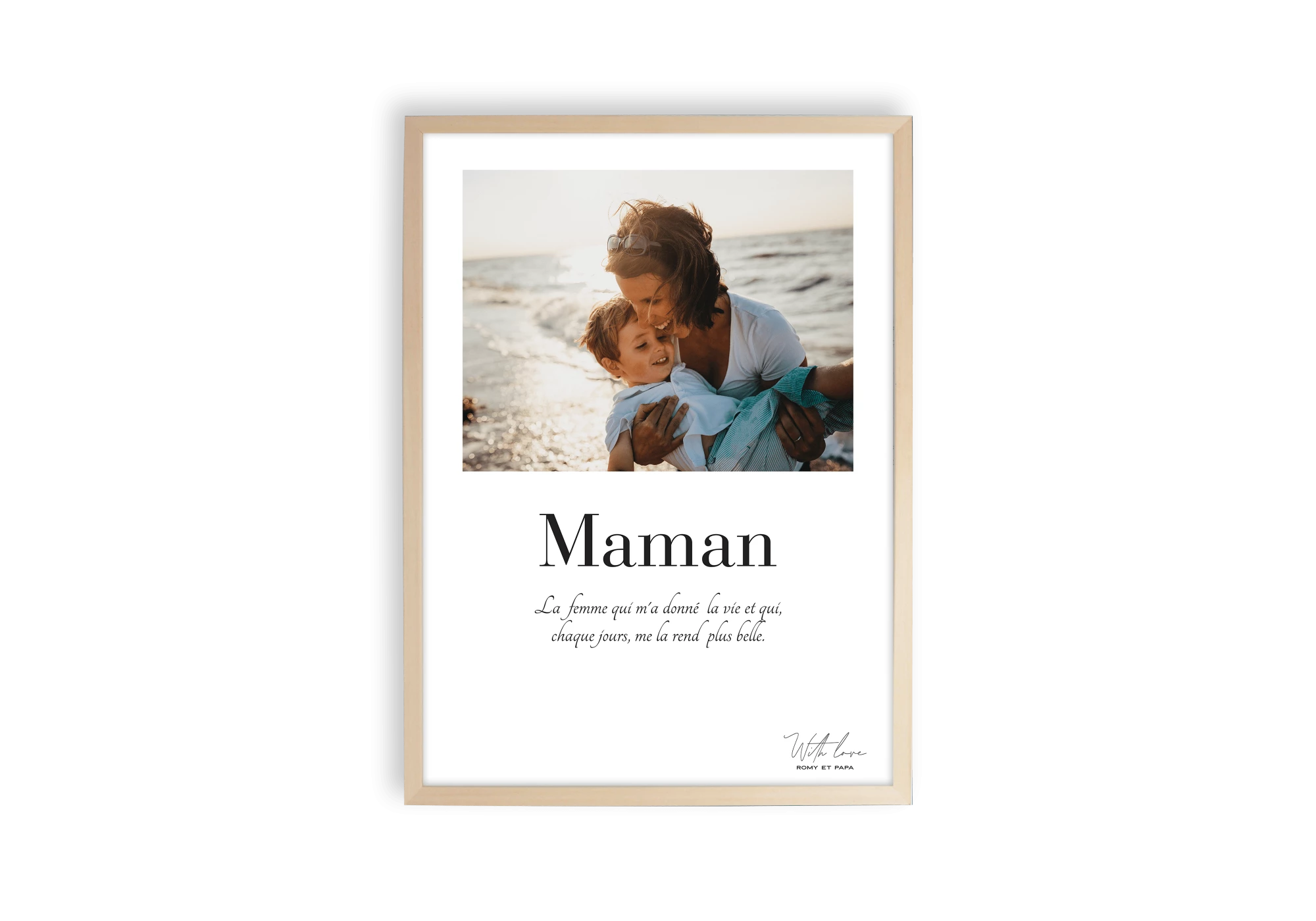 Affiche personnalisable définition maman pour la fête des meres.