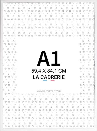 Découvrez notre élégant cadre A1 en aluminium blanc, idéal pour sublimer posters et affiches. Ce cadre photo A1, au design moderne, rehausse votre décoration intérieure, ajoutant une touche sophistiquée à tout espace.