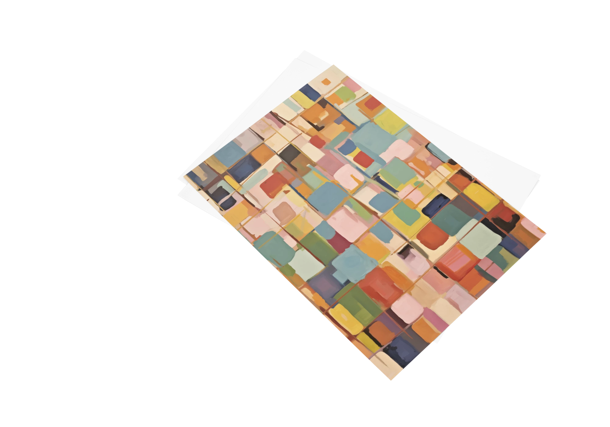 Découvrez cette affiche patchwork de couleurs, parfaite pour ajouter une touche abstraite à votre décoration. Un poster idéal pour personnaliser vos murs avec style et originalité.