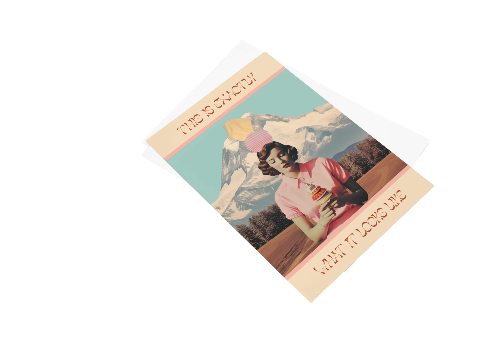 Transformez votre espace avec ce poster abstrait au design unique, parfait pour une touche artistique à votre décoration intérieure. Découvrez l'affiche Équilibre parfait, combinant portrait vintage et paysage alpin pour un effet esthétique garanti.