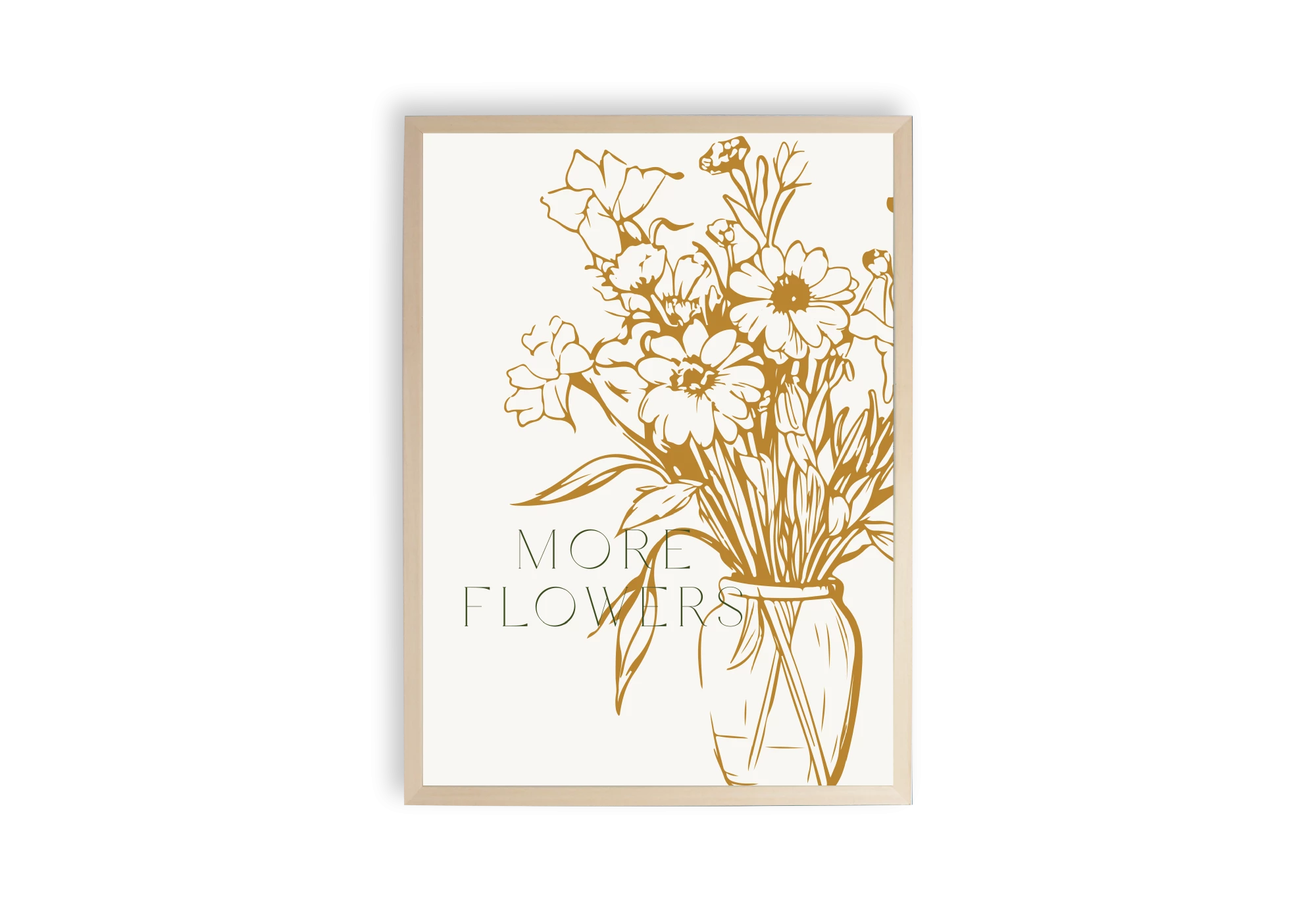 Ajoutez une touche élégante à votre maison avec ce poster floral encadré. Ses motifs de fleurs dorées captivent, faisant de cette pièce un complément parfait pour tout cadre d'intérieur moderne. Parfait pour sublimer vos murs avec des affiches intemporelles.