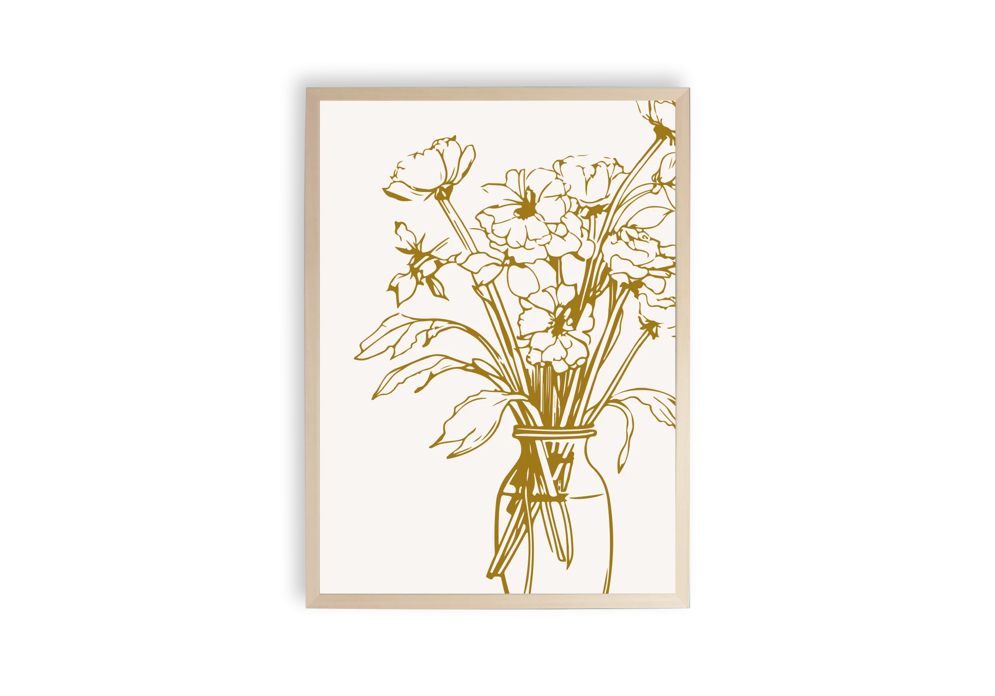 Ajoutez une touche raffinée à votre intérieur avec cette superbe affiche encadrée. Ce poster floral, parfait pour toute maison, s'intègre harmonieusement dans n'importe quel espace, apportant une atmosphère de sérénité et d'élégance grâce à son design sobre et sophistiqué.