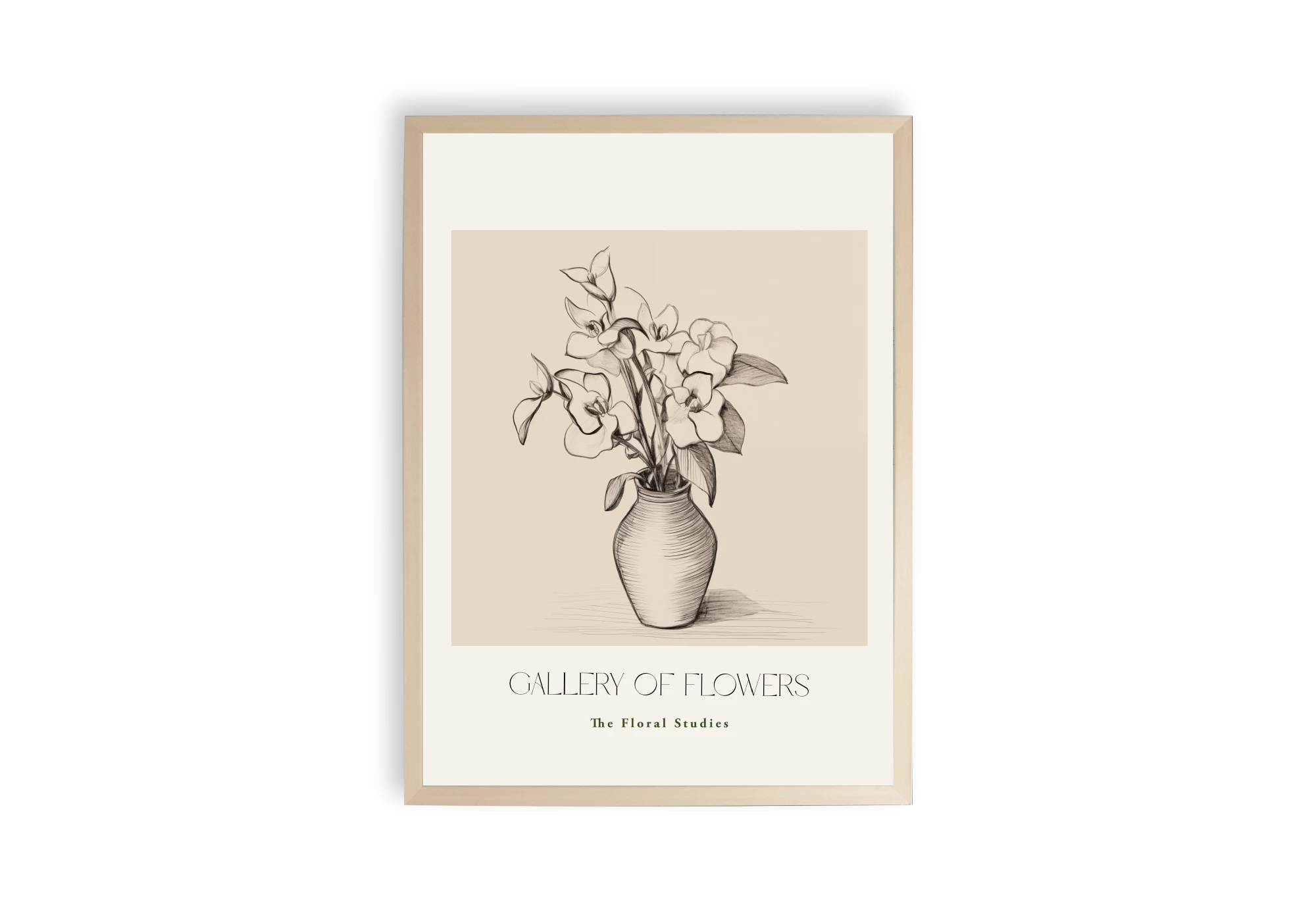 Cette affiche encadrée sublime votre intérieur avec un dessin floral raffiné, idéal pour une maison élégante. Le poster illustre une composition artistique, apportant sérénité et style à votre espace grâce à son design minimaliste et intemporel. Parfait pour une décoration sophistiquée.