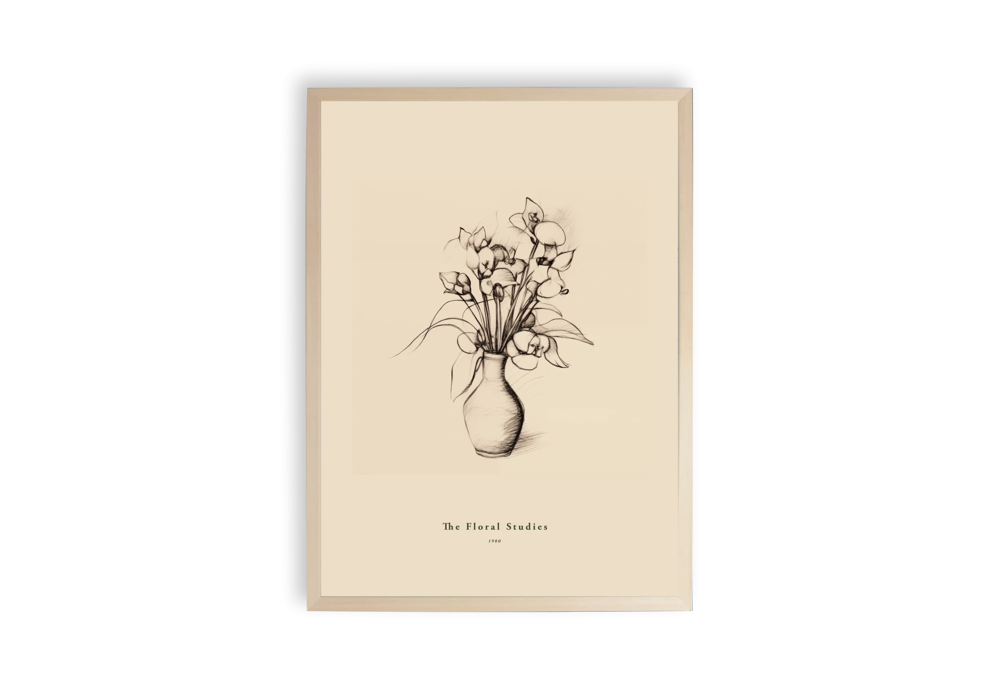 Découvrez cette affiche élégante pour l'intérieur de votre maison. Un poster raffiné encadré, mettant en valeur une étude florale dessinée à la main. Ajoutez une touche d'art intemporel à votre espace avec ce cadre délicat et stylé, idéal pour toutes les affiches murales.
