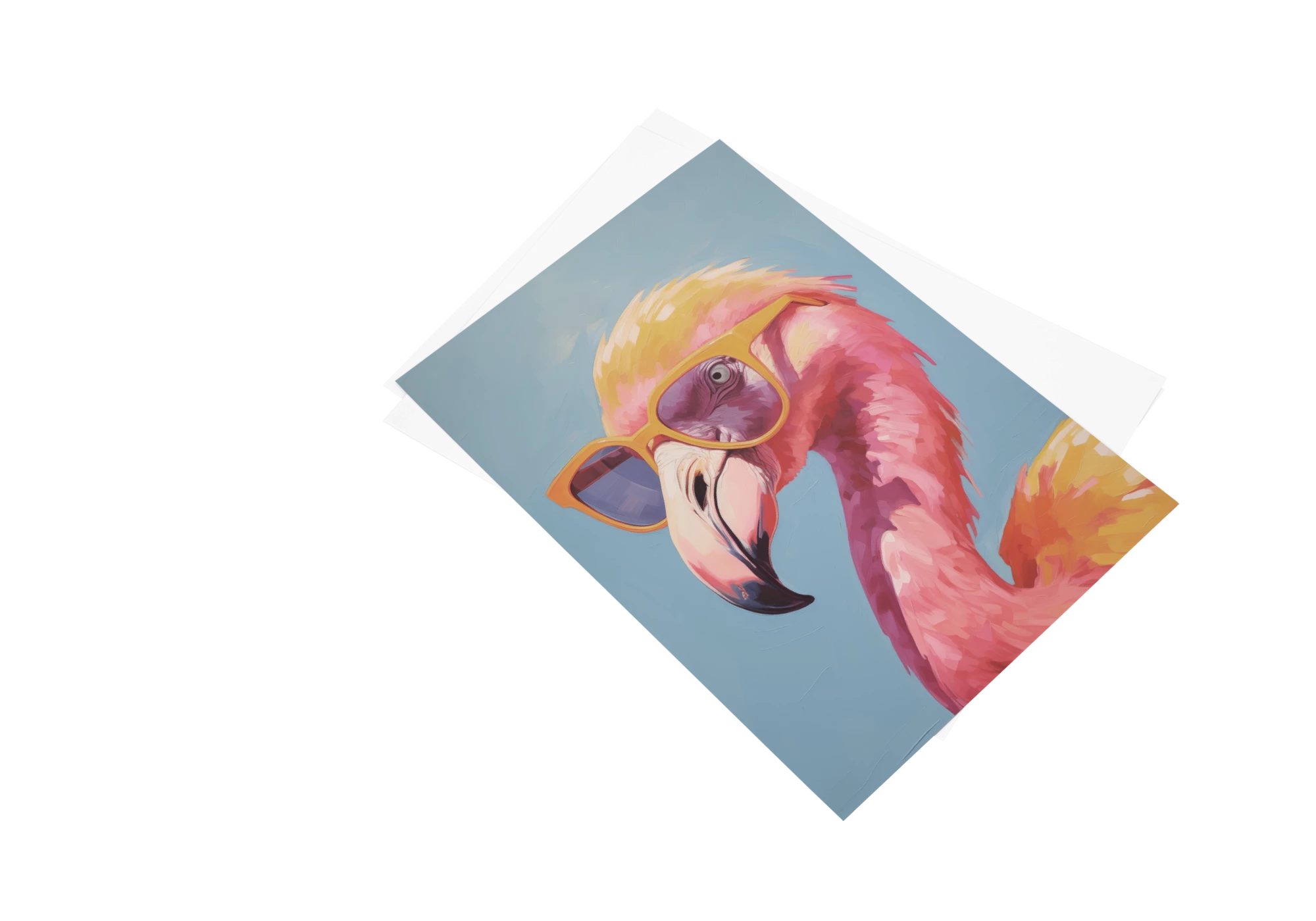 Apportez une touche colorée et moderne à votre intérieur avec cet élégant poster de flamant rose arborant des lunettes de soleil. Parfait pour égayer les murs de votre maison, ce cadre unique se marie bien avec divers styles décoratifs et inspire une ambiance chaleureuse.