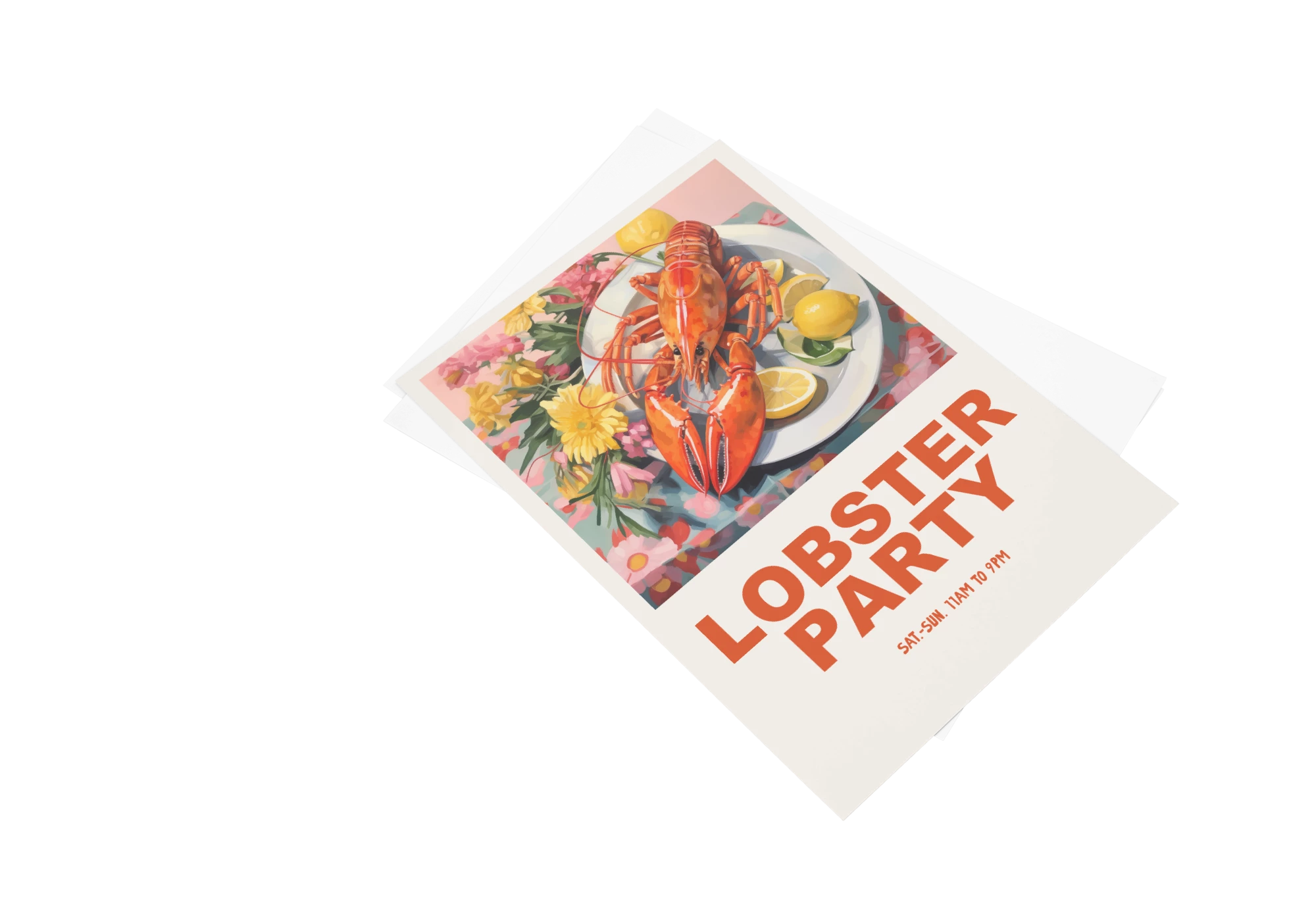 Cette affiche colorée est parfaite pour ajouter du style à votre intérieur. Capturez l'essence d'une fête avec des homards encadrés pour une décoration tendance et vivante. Parfait pour les amateurs d'art qui aiment les affiches éclatantes et les maisons accueillantes.