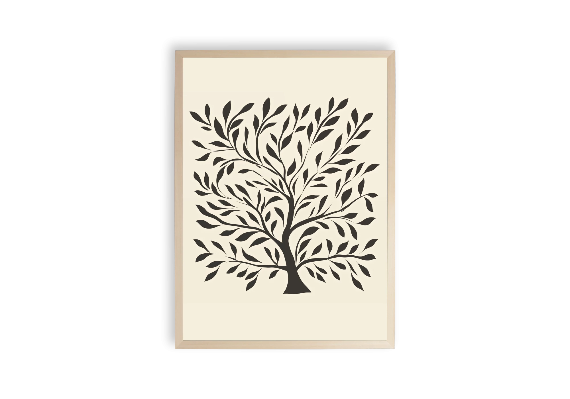 Cette affiche encadrée embellit votre intérieur avec un arbre stylisé en noir et blanc. Elle s'intègre parfaitement dans n'importe quelle pièce de la maison, apportant une touche de nature et de sophistication. Idéale pour les amateurs de décoration minimaliste et contemporaine.