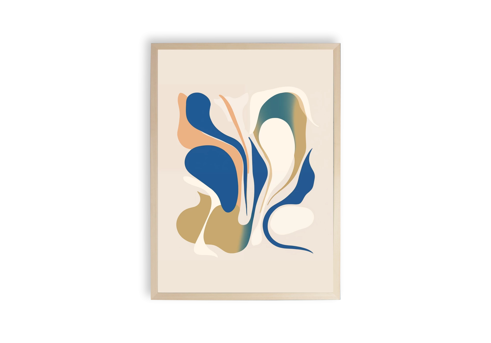 Découvrez ce poster élégant avec des formes abstraites, parfait pour sublimer votre intérieur. Encadrée avec soin, cette œuvre d'art contemporaine ajoute une touche de sophistication à votre maison. Idéale pour les amateurs d'affiches esthétiques et design.