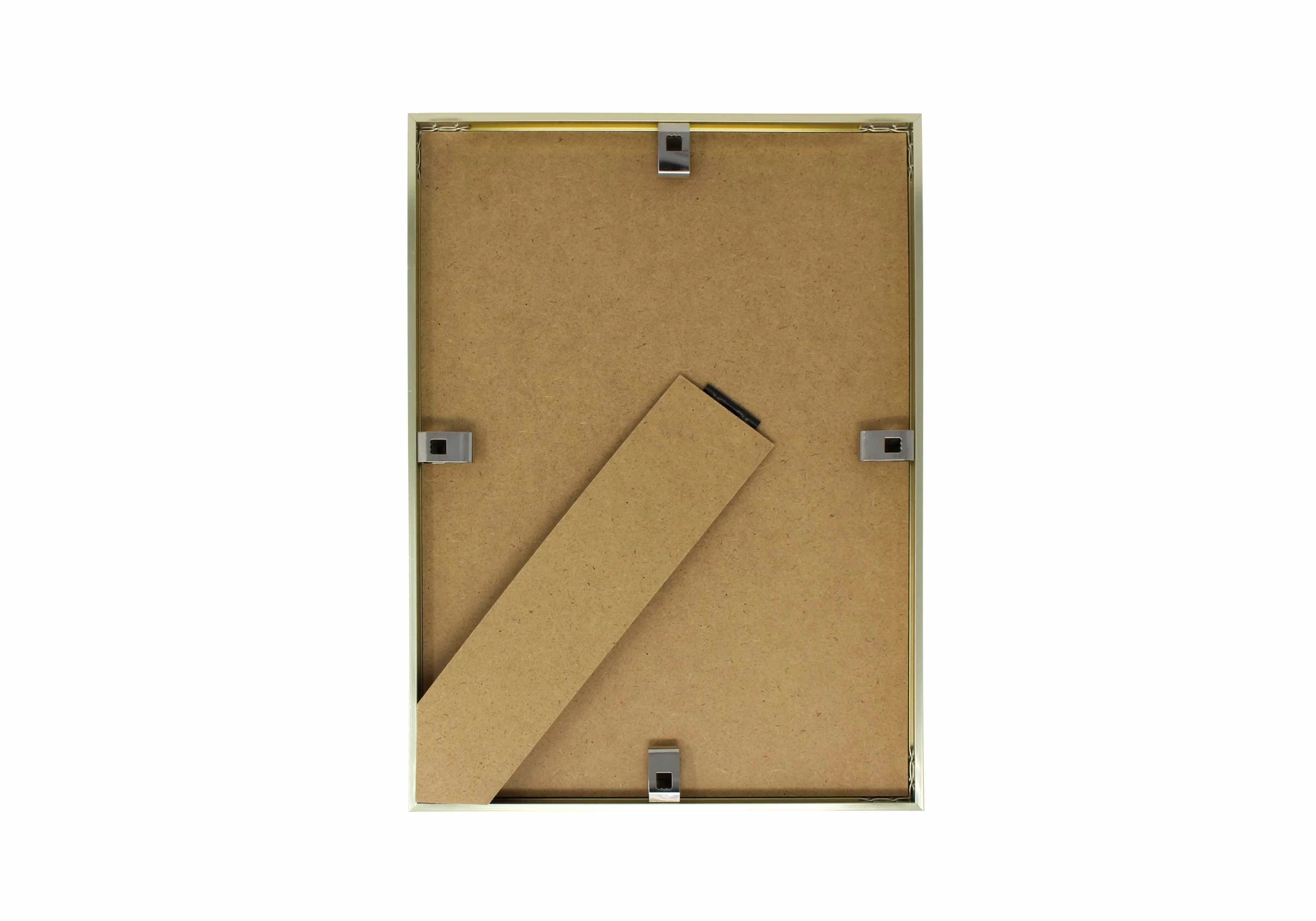 Découvrez ce cadre photo A5 en aluminium doré, idéal pour sublimer vos affiches et posters. Sa finition élégante s'intègre harmonieusement dans votre décoration intérieure. Parfait pour mettre en valeur votre art et vos souvenirs !