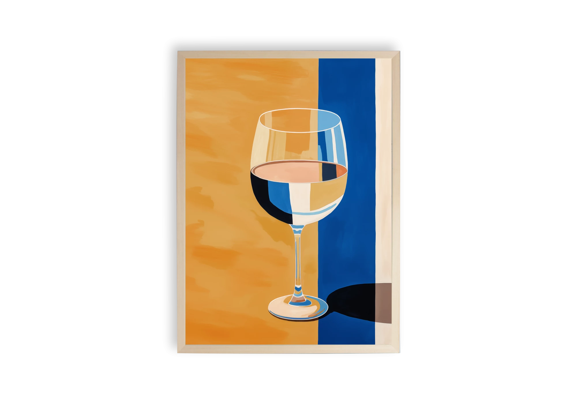 Découvrez l'élégance des affiches d'intérieur avec ce poster unique d'un verre à vin magnifiquement encadré. Parfait pour ajouter une touche de sophistication à votre maison. Ce cadre artistique inspire modernité et style, transformant votre intérieur en une galerie contemporaine.