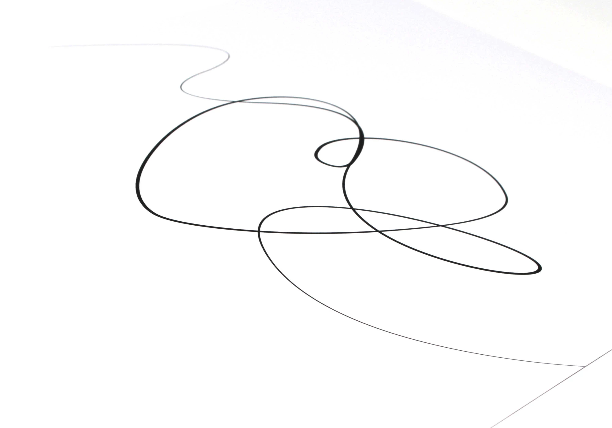 Photo affiche cœur en line art