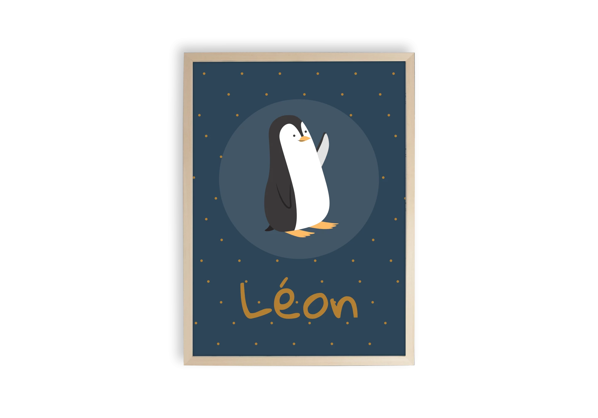 Affiche pingouin personnalisable