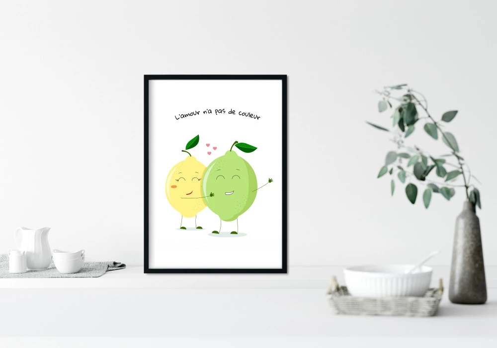 Poster l'amour n'a pas de couleur