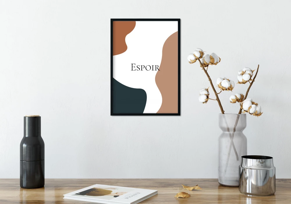 poster couleur terracotta espoir