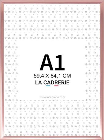 Découvrez notre élégant cadre A1 en aluminium rose, idéal pour sublimer posters et affiches. Ce cadre photo A1, au design moderne, rehausse votre décoration intérieure, ajoutant une touche sophistiquée à tout espace.