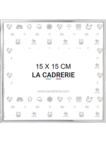 Découvrez notre élégant cadre 15x15cm en aluminium argenté, idéal pour sublimer posters et affiches. Ce cadre photo 15x15cm, au design moderne, rehausse votre décoration intérieure, ajoutant une touche sophistiquée à tout espace.