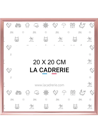 Découvrez notre élégant cadre 20x20cm en aluminium rose, idéal pour sublimer posters et affiches. Ce cadre photo 20x20cm, au design moderne, rehausse votre décoration intérieure, ajoutant une touche sophistiquée à tout espace.