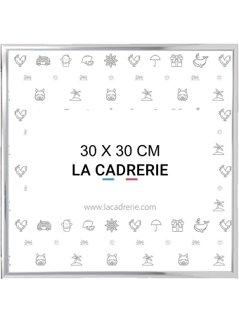 Découvrez notre élégant cadre 30x30 cm en aluminium argenté, idéal pour sublimer posters et affiches. Ce cadre photo 30x30 cm, au design moderne, rehausse votre décoration intérieure, ajoutant une touche sophistiquée à tout espace.