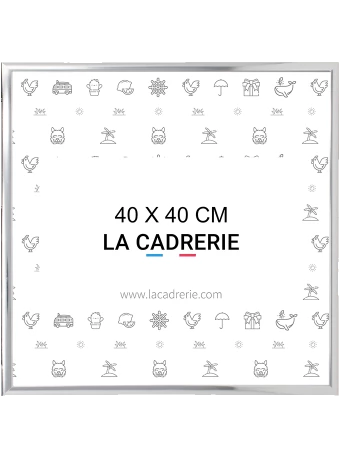 Découvrez notre élégant cadre 40x40 cm en aluminium argenté, idéal pour sublimer posters et affiches. Ce cadre photo 40x40 cm, au design moderne, rehausse votre décoration intérieure, ajoutant une touche sophistiquée à tout espace.