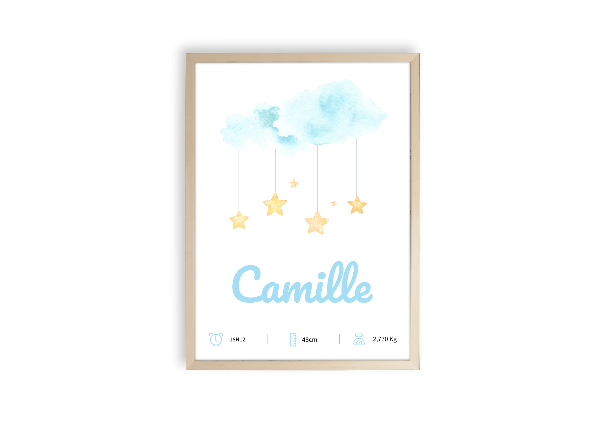 Affiche nuage personnalisable