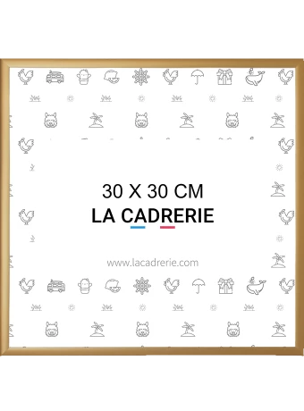 Découvrez notre élégant cadre 30x30 cm en aluminium or cuivré mat, idéal pour sublimer posters et affiches. Ce cadre photo 30x30 cm, au design moderne, rehausse votre décoration intérieure, ajoutant une touche sophistiquée à tout espace.