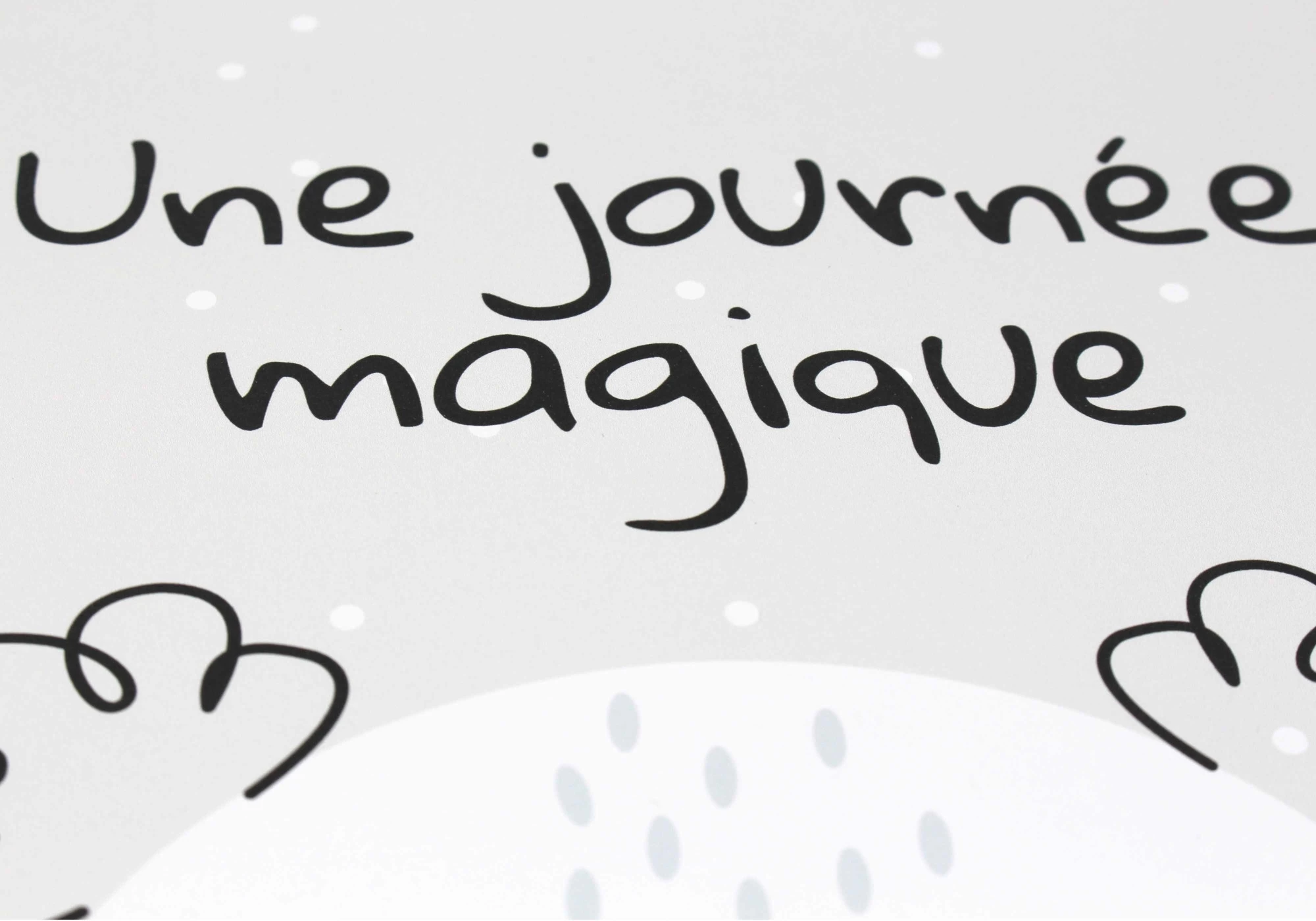 Zoom sur le texte personnalisable