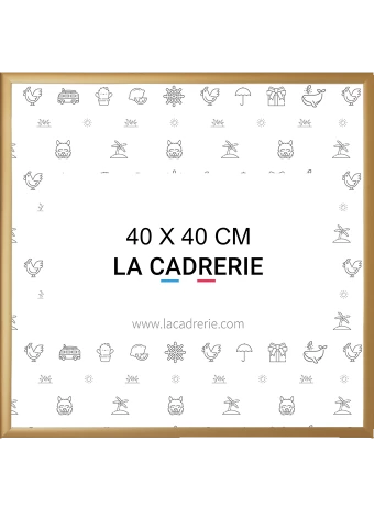 Découvrez notre élégant cadre 40x40 cm en aluminium or cuivré mat, idéal pour sublimer posters et affiches. Ce cadre photo 40x40 cm, au design moderne, rehausse votre décoration intérieure, ajoutant une touche sophistiquée à tout espace.
