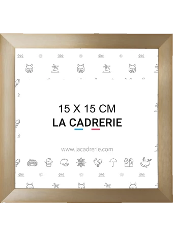 Découvrez notre élégant cadre 15x15cm en aluminium champagne intense, idéal pour sublimer posters et affiches. Ce cadre photo 15x15cm, au design moderne, rehausse votre décoration intérieure, ajoutant une touche sophistiquée à tout espace.