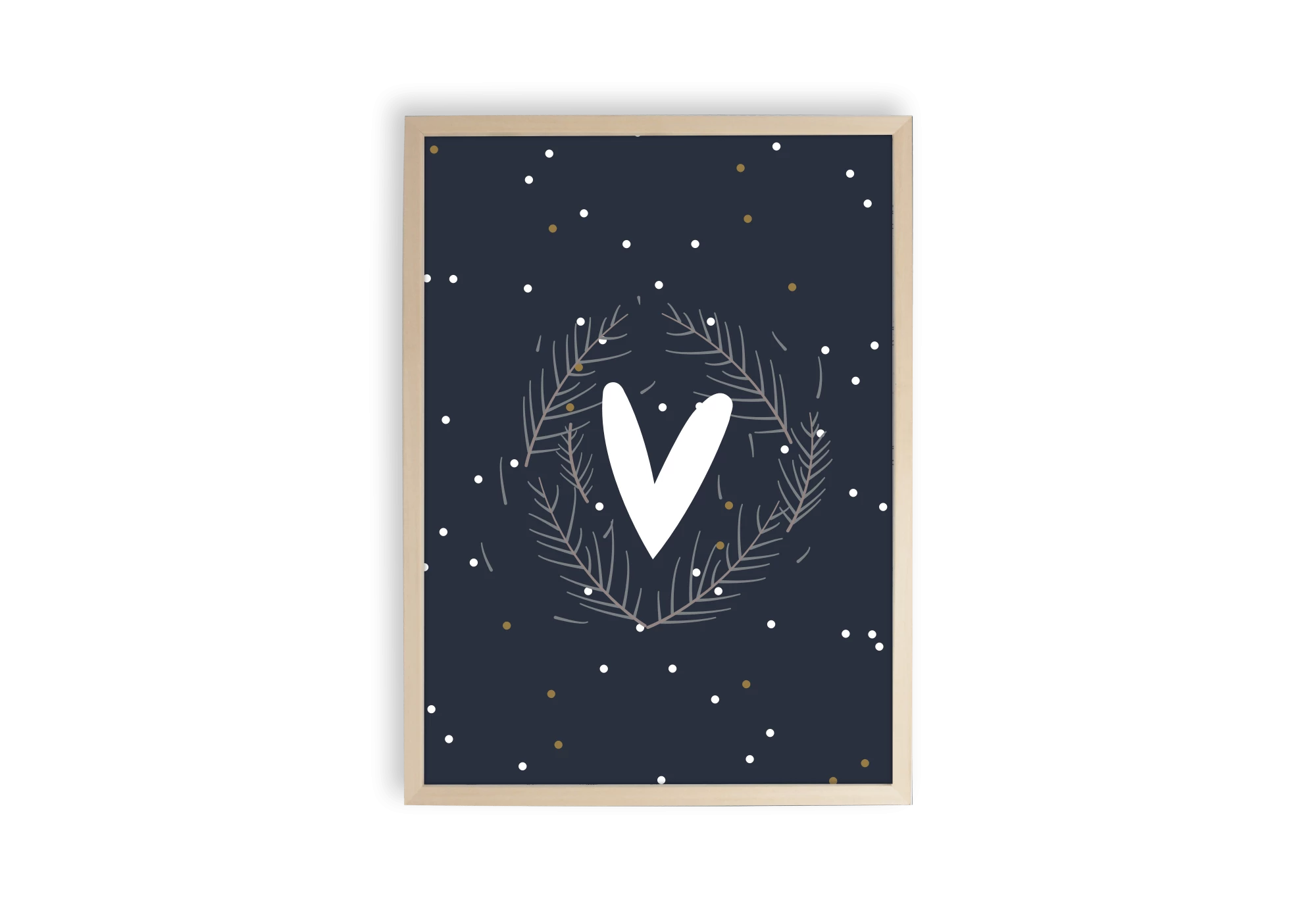 Affiche coeur et pin